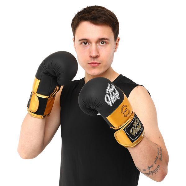 Перчатки боксерские на липучке PU HARD TOUCH BO-4439 10-14 унций цвета в ассортименте 14 унции BO-4439 фото