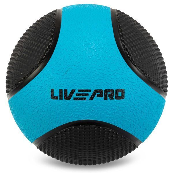 Мяч медицинский медбол Medicine Ball LiveUp LP8112-6 6кг черный-синий LP8112-6 фото