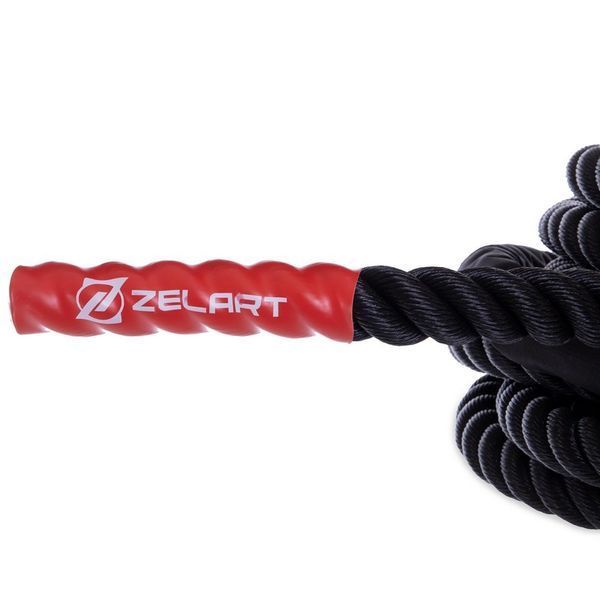 Канат для кроссфита Combat Battle Rope Zelart FI-2597-15 15м черный FI-2597-15 фото