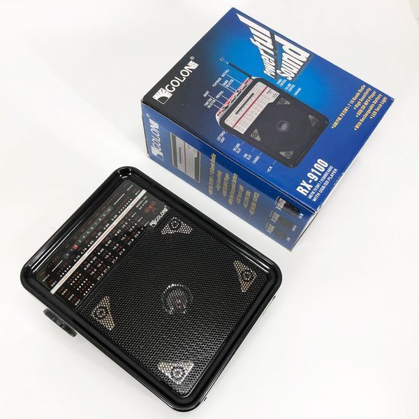Радиоприемник GOLON RX-9100 USB+SD Радио с фонарем, Ретро радиоприемник, Fm передатчик. Цвет: коричневый ws15633-2 фото