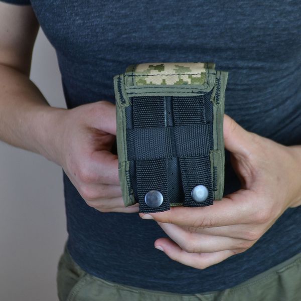 Качественный Подсумок под гранату из кордуры пиксель MOLLE для гранаты тактический ws35232 фото