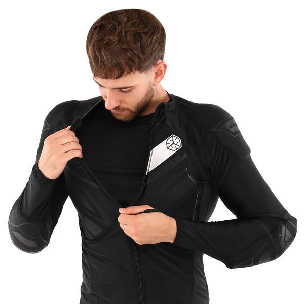 Моточерепаха компрессионная SCOYCO Hermes Body armor AM03 M-XL черный AM03 фото