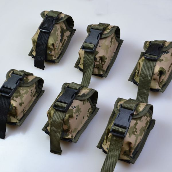 Качественный Подсумок под гранату из кордуры пиксель MOLLE для гранаты тактический ws35232 фото