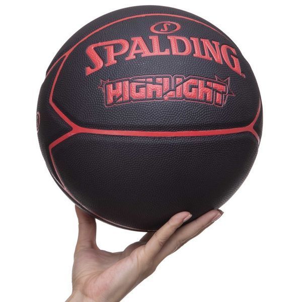М'яч баскетбольний SPALDING HIGHLIGHT 76868Y розмір 7 чорний 76868Y фото