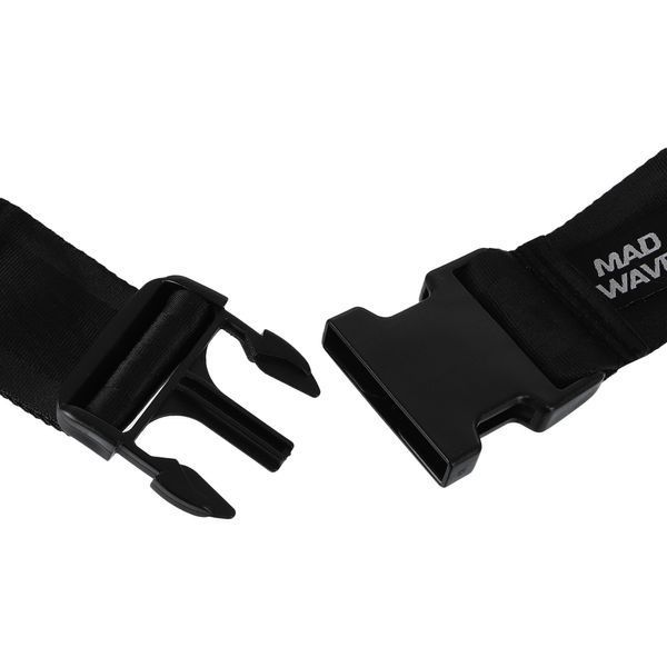 Поясной тренажер парный для плавания MadWave BELT TRAINER TWO SIDE M077106 длина-2,4м черный M077106 фото