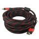 Кабель HDMI - HDMI 10m усиленный в обмотке 10м шнур ws15346 фото 7