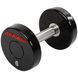 Гантель цельная профессиональная с полиуретановым покрытием LIFE FITNESS SC-80081-6 1шт 6кг черный-красный SC-80081-6 фото 1