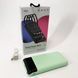 Павербанк Power Bank UKC 50000mAh Мобільна зарядка зовнішній акумулятор портативний павер. Колір: зелений ws81727-2 фото 5