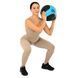 Мяч медицинский медбол Medicine Ball LiveUp LP8112-6 6кг черный-синий LP8112-6 фото 8