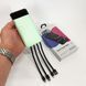 Павербанк Power Bank UKC 50000mAh Мобільна зарядка зовнішній акумулятор портативний павер. Колір: зелений ws81727-2 фото 11