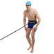 Поясной тренажер парный для плавания MadWave BELT TRAINER TWO SIDE M077106 длина-2,4м черный M077106 фото 12