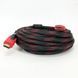 Кабель HDMI - HDMI 10m усиленный в обмотке 10м шнур ws15346 фото 1