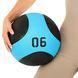 Мяч медицинский медбол Medicine Ball LiveUp LP8112-6 6кг черный-синий LP8112-6 фото 6