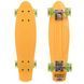 Пенни борд Penny Board круизер пластиковый со светящимися колесами 22' SP-Sport SK-5672-1 желтый-салатовый SK-5672-1 фото 1
