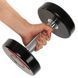 Гантель цельная профессиональная с полиуретановым покрытием LIFE FITNESS SC-80081-6 1шт 6кг черный-красный SC-80081-6 фото 5