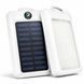 УМБ Power Bank Solar 18000 mAh мобильное зарядное с солнечной панелью и лампой, Power Bank Charger White ws83645-1 фото 1