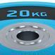 Бамперні диски поліуретанові Bumper Plates LiveUp LP8027-20 o50.5мм 20кг синій-чорний LP8027-20 фото 4
