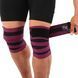 Коленные бинты для приседаний BUNDLED KNEECAP EZOUS A-10 2шт черный-фиолетовый A-10 фото 5