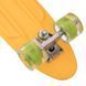 Пенни борд Penny Board круизер пластиковый со светящимися колесами 22' SP-Sport SK-5672-1 желтый-салатовый SK-5672-1 фото 4