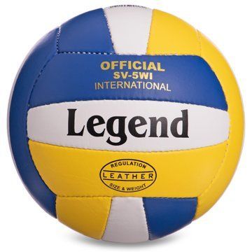 Мяч волейбольный LEGEND LG2004 №5 PU желтый-синий-белый LG2004 фото