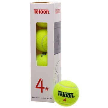 Мяч для большого тенниса TELOON-4 T22754 4шт салатовый TELOON-4 фото