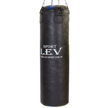 Мішок боксерський Циліндричний Кірза LEV LV-2804 100х28см чорний LV-2804 фото