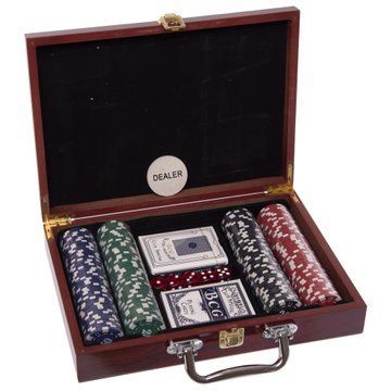 Набор для покера в деревянном кейсе Poker game set SP-Sport IG-6642 200 фишек IG-6642 фото