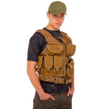 Разгрузочный жилет универсальный на 8 карманов Military Rangers ZK-27 цвета в ассортименте ZK-27 фото