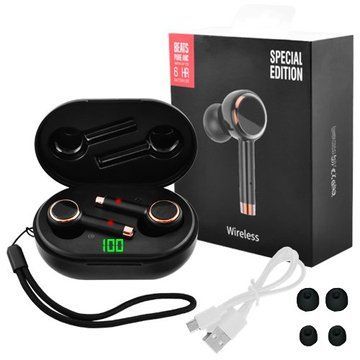 Беспроводные наушники Wireless Toar 3 с индикацией заряда. Цвет: черный ws21773 фото
