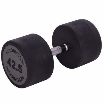 Гантель цільна професійна з поліуретановим покриттям TECHNOGYM LN-1254-42_5 1шт 42,5кг чорний-сірий LN-1254-42_5 фото