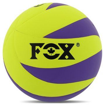 Мяч волейбольный FOX 2018-2024 №5 PU лимонный-фиолетовый 2018-2024 фото