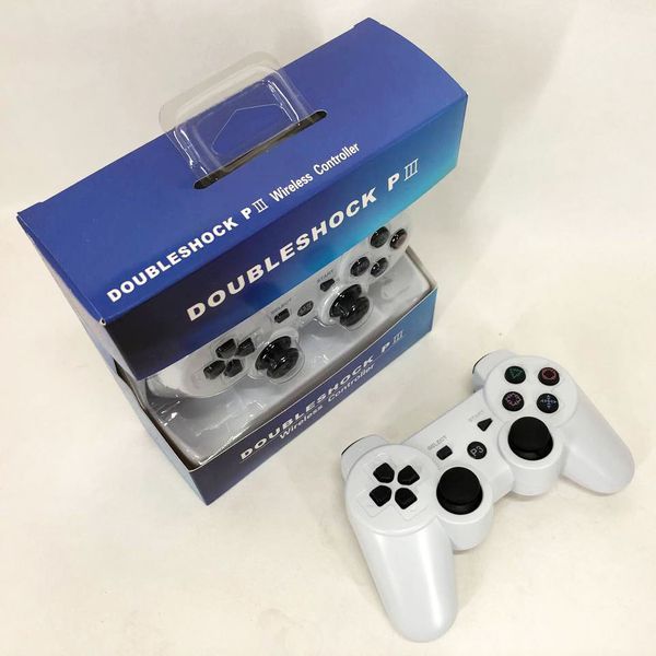 Игровой беспроводной геймпад Doubleshock PS3/PC аккумуляторный джойстик с функцией вибрации. Цвет: белый ws52595-1 фото