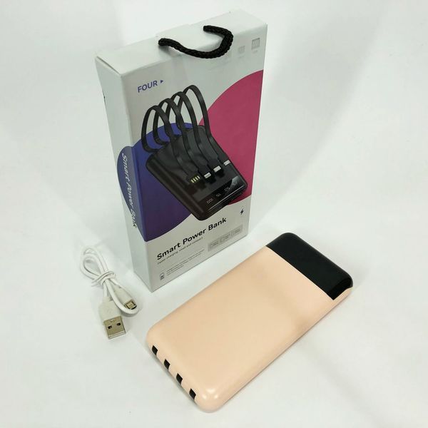 Павербанк Power Bank UKC 50000mAh Мобільна зарядка зовнішній акумулятор портативний павер. Колір: рожевий ws81727-3 фото