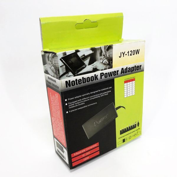 Адаптер для NoteBook Universal MY-120W универсальное зарядное устройство для ноутбука ws46419 фото