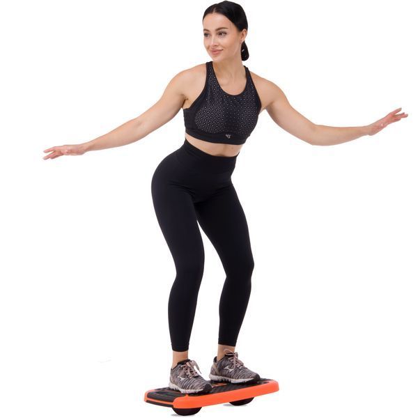Степ-платформа балансировочная 4 в 1 MULTIFUNCTIONAL STEP Zelart FI-3996 53x36x14см черный-оранжевый FI-3996 фото