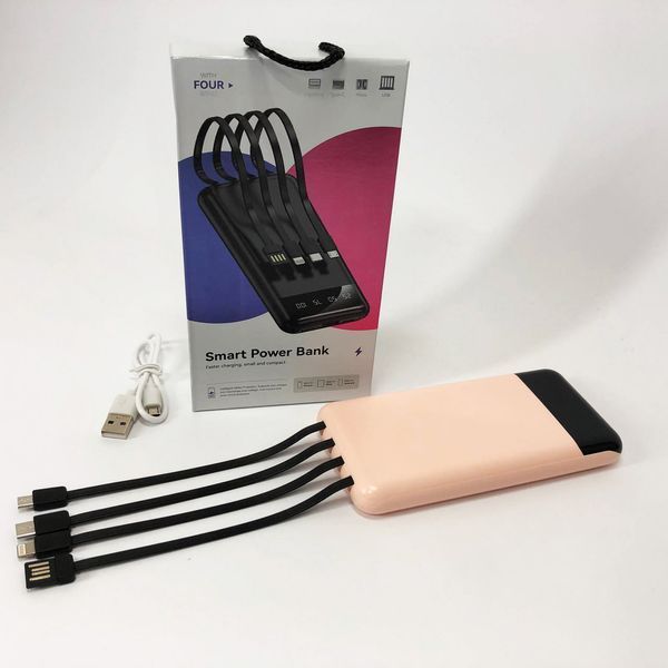 Павербанк Power Bank UKC 50000mAh Мобільна зарядка зовнішній акумулятор портативний павер. Колір: рожевий ws81727-3 фото