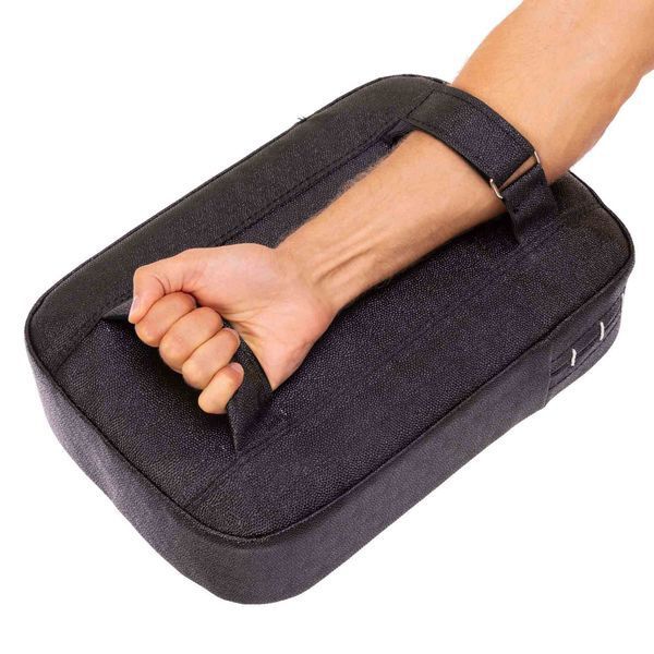 Макивара Прямая тренировочная для отработки ударов кирза BOXER 1018-02 45х30х10см 1шт черный 1018-02 фото