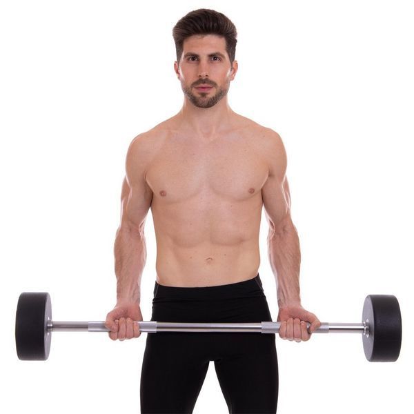 Штанга нерозбірна з фіксованою вагою пряма поліуретанова Zelart Urethane Barbell TA-2689-40 довжина-112см 40кг чорний-салатовий TA-2689-40 фото