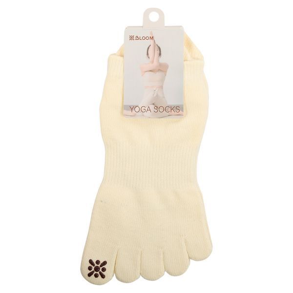 Носки для йоги и пилатеса с закрытыми пальцами нескользящие BLOOM YOGA SOCKS LB7081 размер 36-41 цвета в ассортименте LB7081 фото