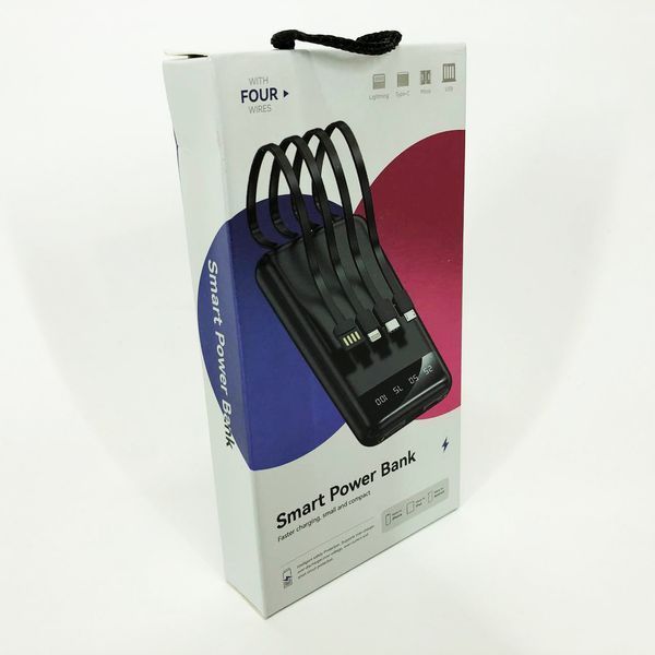 Павербанк Power Bank UKC 50000mAh Мобільна зарядка зовнішній акумулятор портативний павер. Колір: рожевий ws81727-3 фото