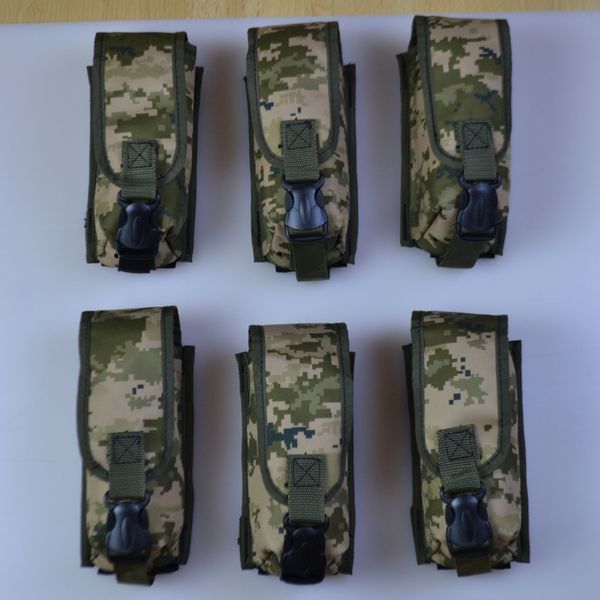 Подсумок на 2 магазина двойной из кордуры пиксель MOLLE тактический ws63825 фото
