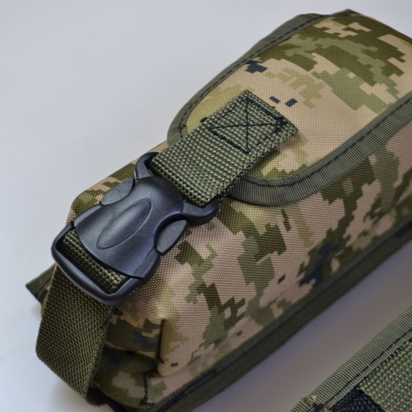 Подсумок на 2 магазина двойной из кордуры пиксель MOLLE тактический ws63825 фото