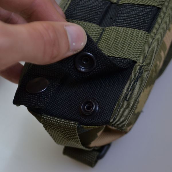 Подсумок на 2 магазина двойной из кордуры пиксель MOLLE тактический ws63825 фото