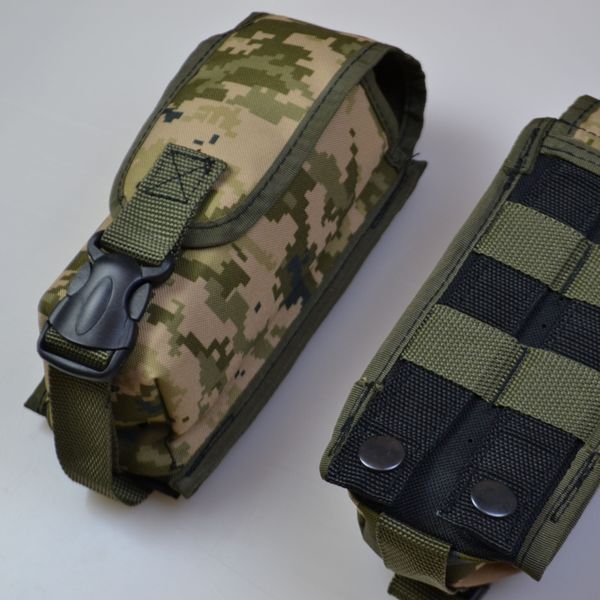 Подсумок на 2 магазина двойной из кордуры пиксель MOLLE тактический ws63825 фото