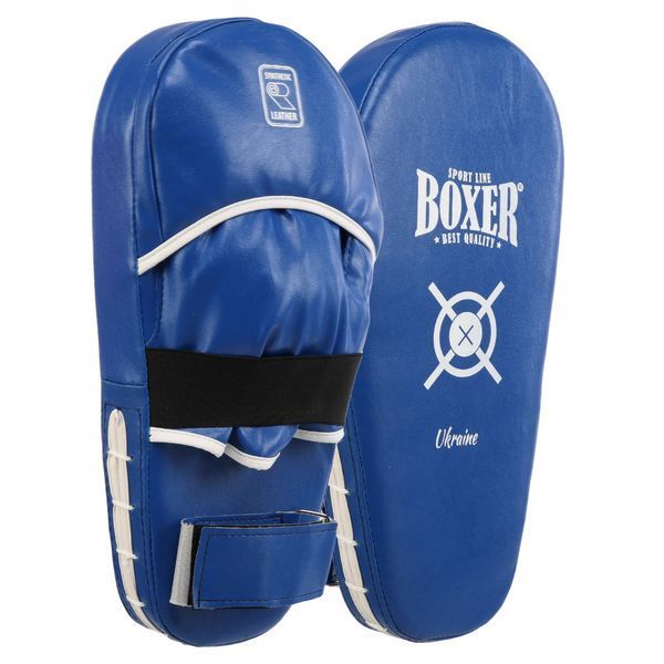 Лапа боксерская прямая тренировочная удлиненная Кожвинил BOXER NEW 2009-N 40х21х4,5см 2штуки р. Універсальний розмір рукавички 2009-N фото