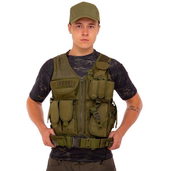 Разгрузочный жилет универсальный на 8 карманов Military Rangers ZK-27 цвета в ассортименте ZK-27 фото