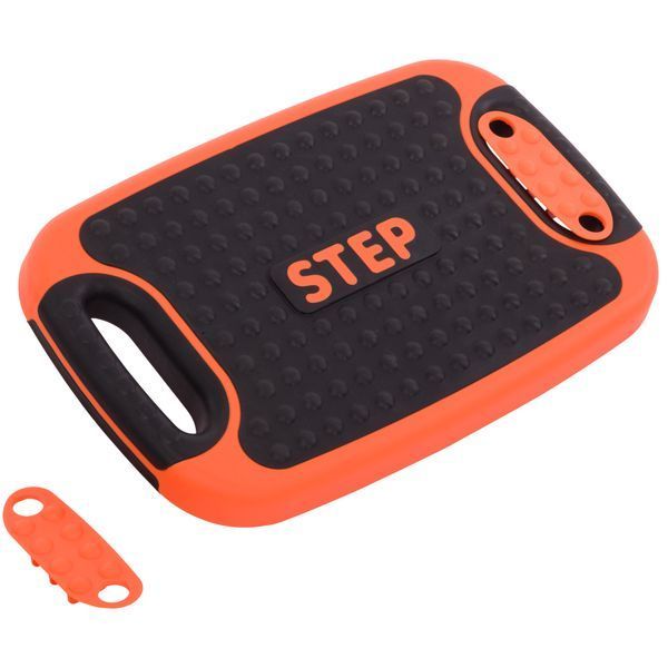 Степ-платформа балансировочная 4 в 1 MULTIFUNCTIONAL STEP Zelart FI-3996 53x36x14см черный-оранжевый FI-3996 фото