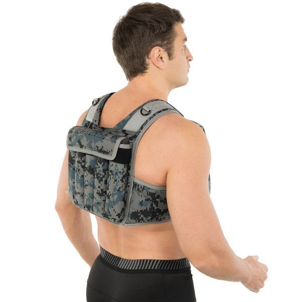 Жилет утяжелитель с регулируемым весом LiveUp WEIGTH VEST LP8195-10 вес-1-10кг черный-серый LP8195-10 фото