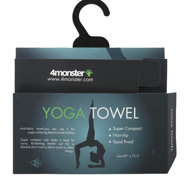 Килимок рушник для йоги з мікрофібри нековзний 4Monster YOGA TOWEL Y-YGT 186x75см кольори в асортименті Y-YGT фото