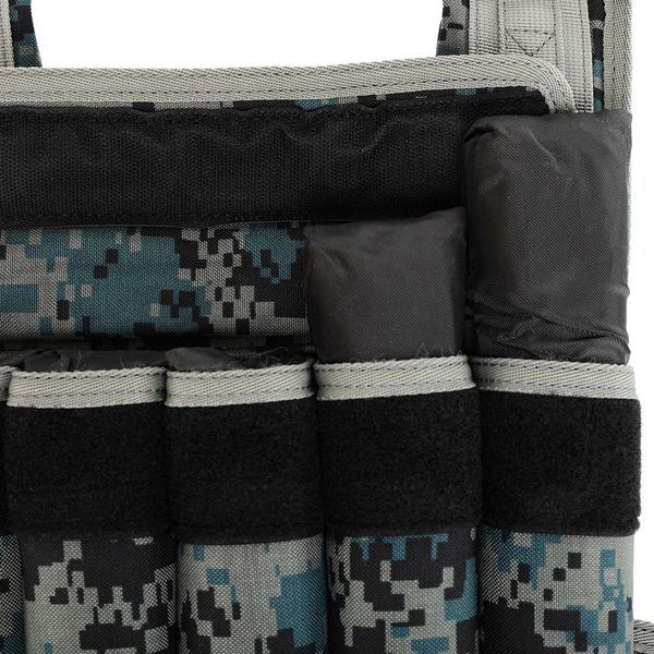 Жилет утяжелитель с регулируемым весом LiveUp WEIGTH VEST LP8195-10 вес-1-10кг черный-серый LP8195-10 фото